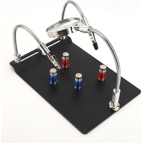 3 magnetische Leiterplattenklemmen, Lupe, Werkzeug zur Reparatur von Motherboards (1/5)