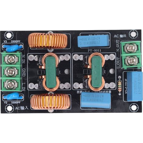 Filtre de puissance EMI/EMC classe 3 10 A, 110 V-250 V CA, conforme aux normes FCC, module de filtrage des interférences électromagnétiques pour amplificateur audio HiFi (1/5)