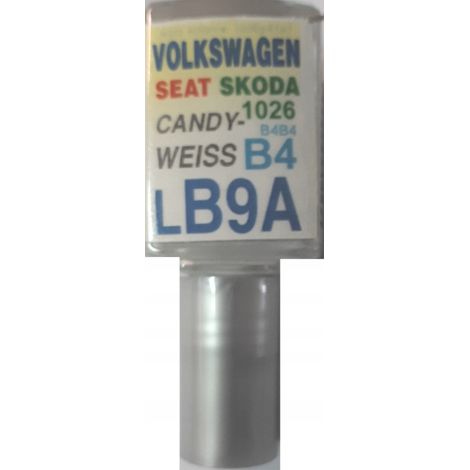 Peinture de retouche pour VW Audi Seat LB9A Candy Weiss, réparation des rayures, 10 ml ARA (1/5)