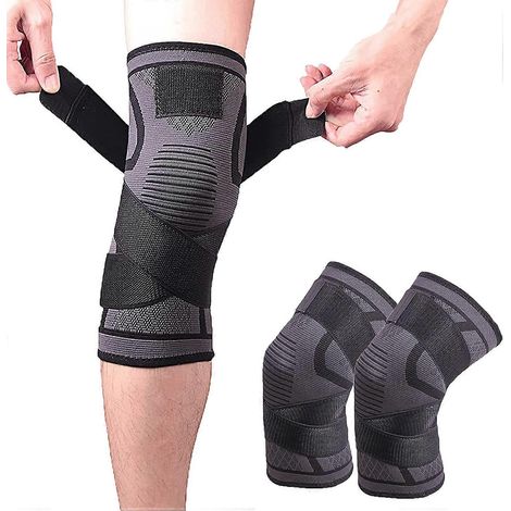 Kniebandage/Beinstütze für Damen und Herren, Kniebandage/Kniepolster/Kompressionsmanschetten für Knie/Kniebänder/K