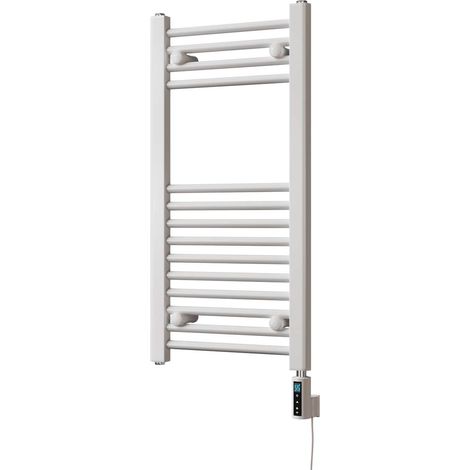 Zennor - White Electric Towel Rail H800mm x W400mm Straight 300w Thermostatic WIFI (1/3)
