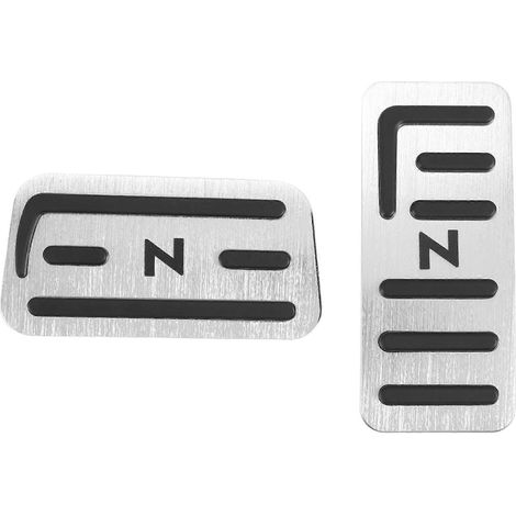 Couvercle de pédale d'accélérateur et de pédale de frein argenté pour N-BOX, N-VAN, N-WGN, N-ONE, JJ (1/5)