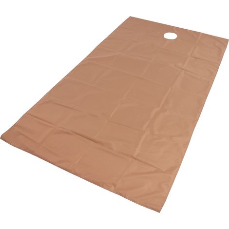 Drap de lit respirant et imperméable en fibre de polyester, couverture de massage pour salon de beauté, 200 x 115 cm, couleur café foncé (1/5)