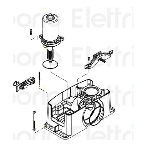 beninca pièce détachée moteur assemblé 968602768
