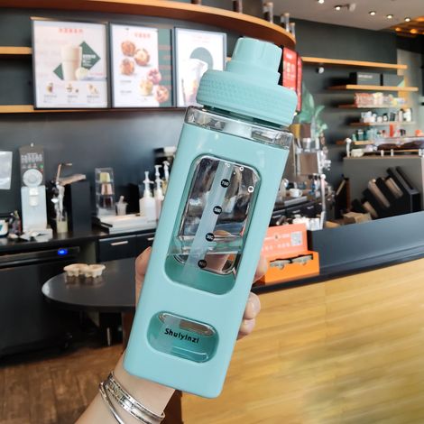 Gourde Isotherme 700ml à Double Paroi avec Marqueur, Grande Capacité pour Maison, Gym, École - Vert (1/5)