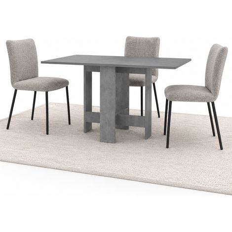 Tavolo consolle allungabile Artemio 30-130x76 cm Salvaspazio Legno Grigio Retro (1/5)