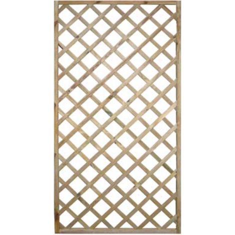 Pannello grigliato legno euro pino impregnato cornice mm 45x30 cm 60x180 Domus
