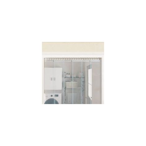 Barra para cortinas, plateada, 1 m, acero inoxidable - Crezuo (1/4)