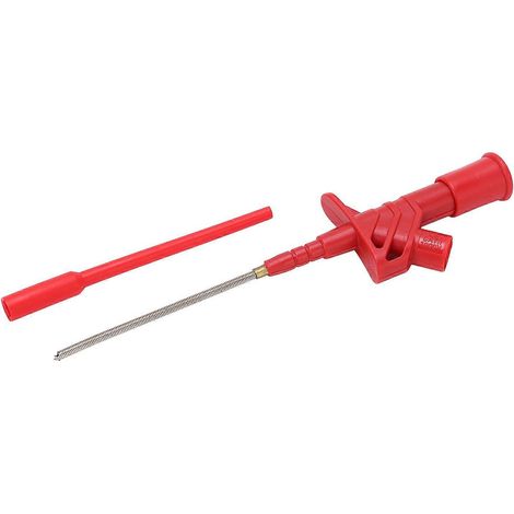 J.30021 Flexibler Prüfhaken aus Edelstahl mit Nadelclip, sicher und schnell, mit 4-mm-Sicherheitsstift für R