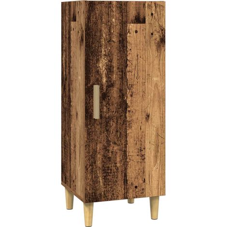 Sideboard Old Wood 34.5 x 34 x 90 cm Engineered Wood vidaXL