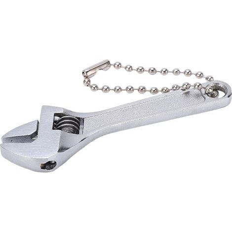 Key door-keys in steel galvanized, adjustable, portable, professional, high hardness, mini key for home industrial, electroargentage of 2,5 inches/6,35 cm (1/5)
