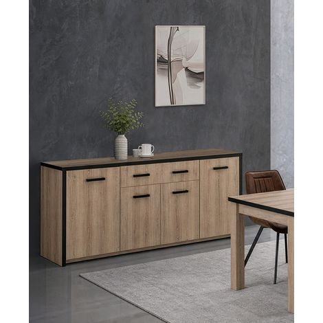 Buffet/bahut contemporain 210 cm chêne summer Cevoria (1/5)