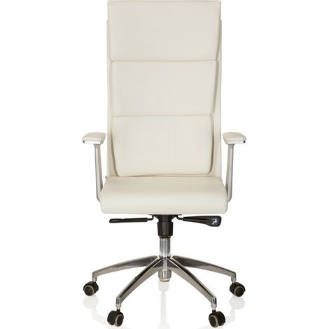 [GEBRAUCHT] B-Ware Hjh Office Bürostuhl Chefsessel Monza 20 Leder Elfenbein Sessel Möbel Stuhl