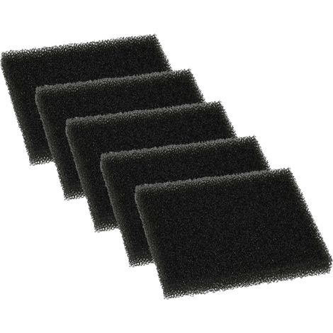 vhbw 5x Staubsaugerfilter Ersatz für Makita 424838-3 Filter für Akku-Staubsauger - Schaumstofffilter