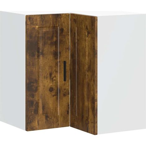 Maison Exclusive - Pensile da Cucina ad Angolo Porto Rovere Fumo Legno Multistrato