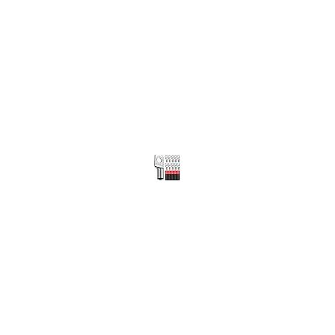 Lot de 10 cosses de câble tubulaires 50 mm² - Diamètre du trou M8 - Cosses à anneau en cuivre épais non isolées avec 10 gaines thermorétractables 3: 1 (1/5)