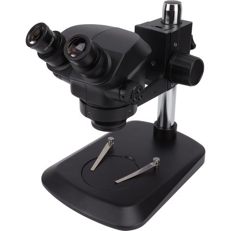 Schwarzes Binokular-Stereomikroskop-Set mit Lichtquelle, Okular 10x, Binokularmikroskop-Kit, 100–240 V, EU-Stecker (1/5)