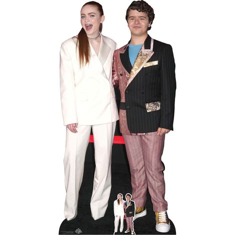 Figurine en carton Sadie Sink et Gaten Matarazzo - Acteur et Actrice Stranger Things - Haut 171 cm (1/5)