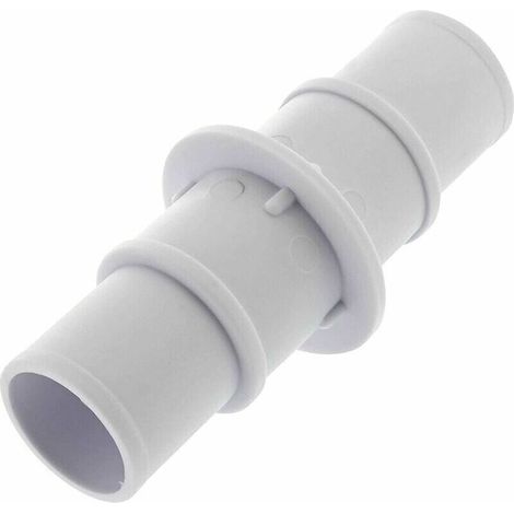 2 Stück gerade Sauganschlüsse für Schwimmbecken, kompatibel mit 1-1/4" und 1-1/2", 123,8 cm, Weiß (1/4)