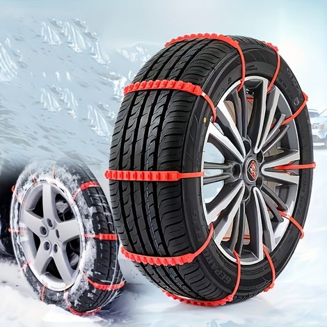 15 chaînes à neige antidérapantes pour voitures et SUV - Chaînes de traction durables pour pneus d'hiver, parfaites pour les véhicules tout-terrain, Id (1/5)