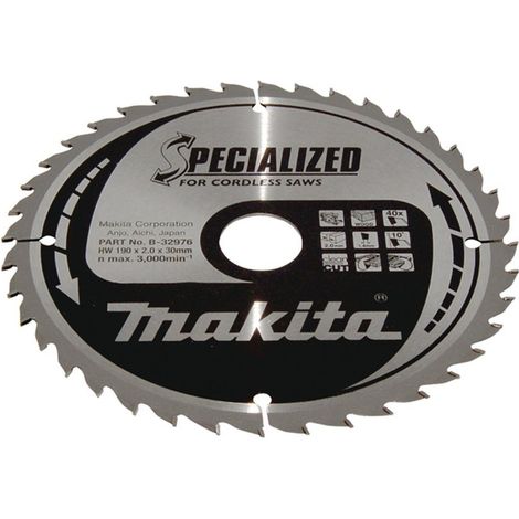 Makita SPECIALIZED Sägeblatt 190x30x40Z