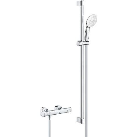 GROHE Mitigeur thermostatique de douche Grohtherm 800 C 347691 avec set de douche 900mm chrom, 34769001 (1/3)
