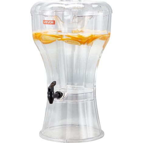 VEVOR Distributore di Bevande, 13 L per Feste, Contenitore di Succhi in Plastica con Rubinetto Antigoccia, Distributori di Te Freddo, Limonata, Succo deAcqua, per Ristoranti, Hotel, Feste