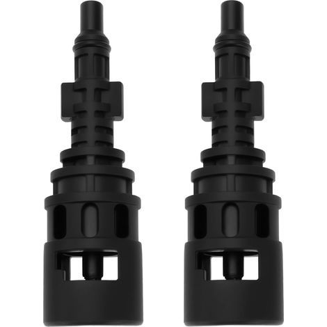 2 Pièces Adaptateur de Conversion pour Nettoyeur Haute Pression Connecteur de Couplage Compatible avec Karcher Compatible avec Lavor Parkside 124 X 24,5 Mm Noir (1/5)