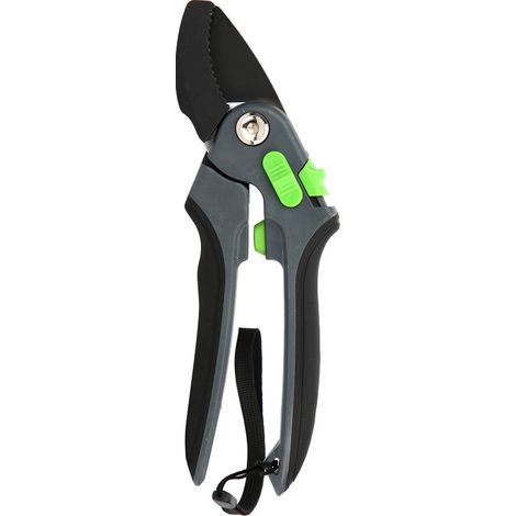 Ciseaux de jardin multifonctions antidérapants pour la taille et l'élagage des branches d'arbres (noir) (1/5)
