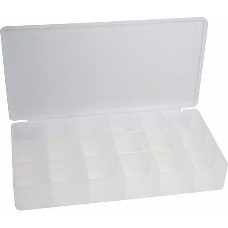 Aufbewahrungsbox inline 43009E 18 Fächer transparent