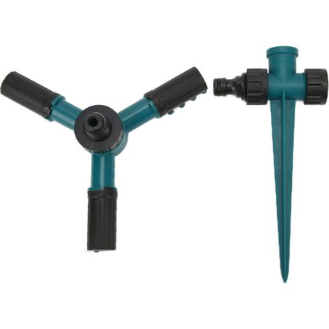 Épandeur à gazon automatique rotatif à 360 degrés avec piquet de sol pour jardins et pelouses-AquaForge (1/5)