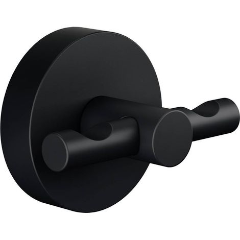 tesa Modelo Moon Black gancho para toalla negro mate (1/3)