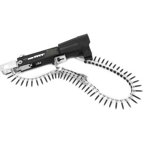Nail Gun Chain, Automatic Nail Adapter for Woodworking, Cordless Electric Stapler with Built-in Lithium-ion Battery, Nail Stapler Set (1/4)
