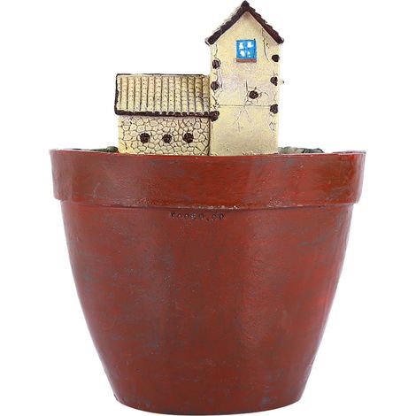 pot de fleurs suspendu en résine en forme de jardin pour plantes succulentes - Décoration de jardin tendance (1/5)