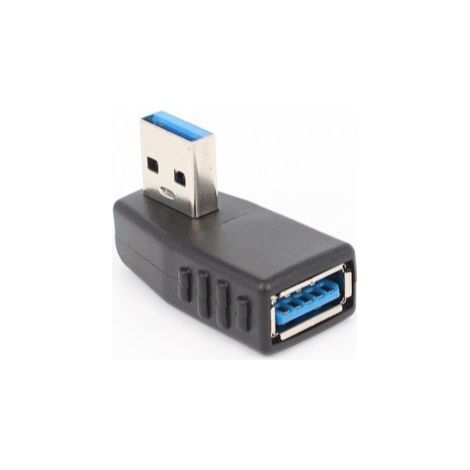 rechtwinkliger USB-Adapter, Stecker auf Buchse, USB 3.0 Stecker auf Buchse, 90-Grad-Winkelverlängerungskabel (1/5)