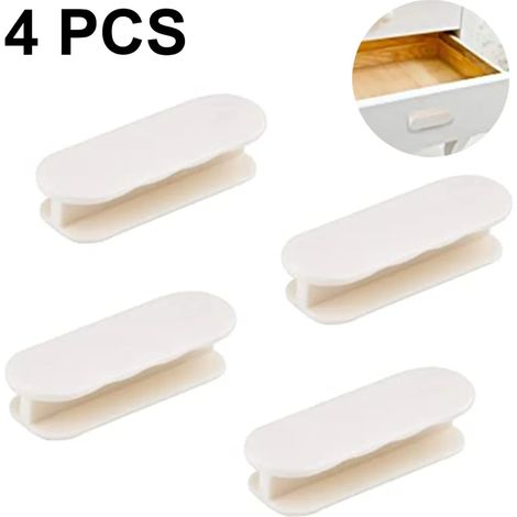 4 piezas de manija de puerta, manijas de ventana autoadhesivas para puerta, armario, cajón (1/4)