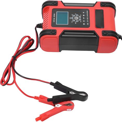 Chargeur de batterie intelligent 7 étapes, maintien automatique, protection contre l'inversion de polarité, AC100-240V, prise UE (1/5)