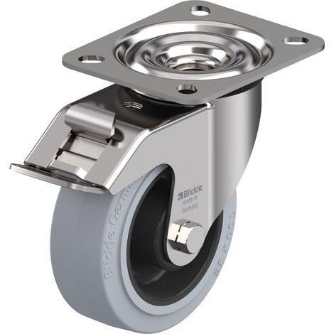 Blickle 609743 LEX-POEV 100XR-FI-SG Lenkrolle mit Feststeller Rad-Durchmesser: 100 mm Tragfähigkeit (1/2)