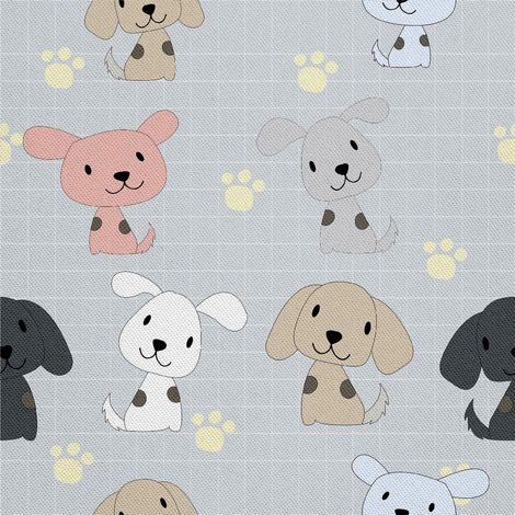 Tela Oxford decorativa para exteriores - Motivo cachorro I DX508 (1/5)
