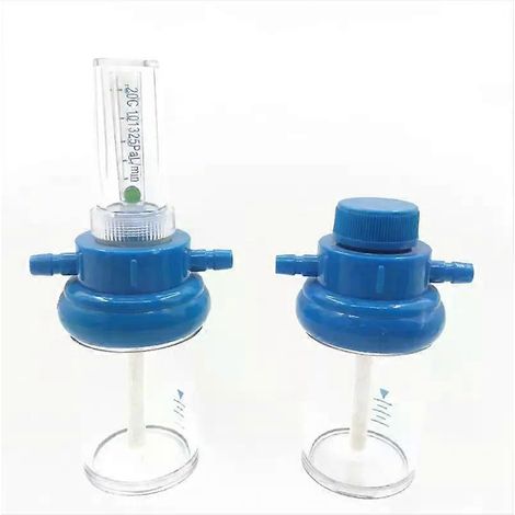 Régulateur de pression d'oxygène pour inhalateur, manomètre, débitmètre, type flotteur, pour patients hypoxiques. (1/5)