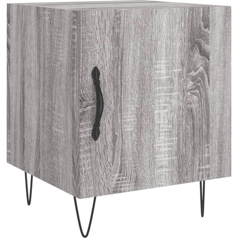 Maison Exclusive - Comodino Grigio Sonoma 40x40x50 cm in Legno Multistrato