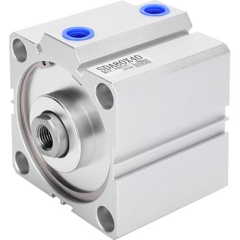 Cylindre pneumatique mince SDA80X40 en acier inoxydable, composants pneumatiques, alésage 80 mm, course 40 mm (1/5)