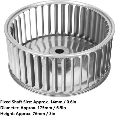 Turbine centrifuge à pales multiples, 7 pouces (1757614 mm), turbine à sens de rotation A (1/5)