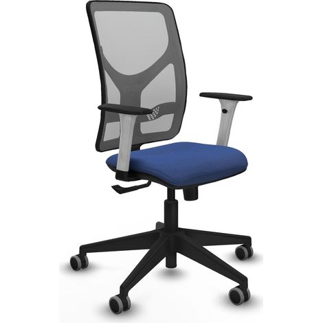 Silla de oficina piqueras y crespo Motilla gris tela malla (1/2)