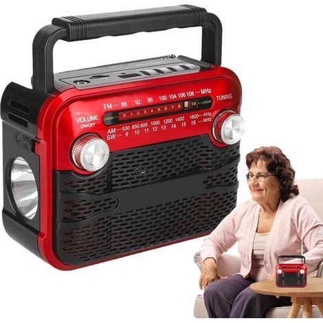 Radio de Survie Solaire 3W avec FM/AM/OC1-6/USB/Carte MicroSD/ (1/5)