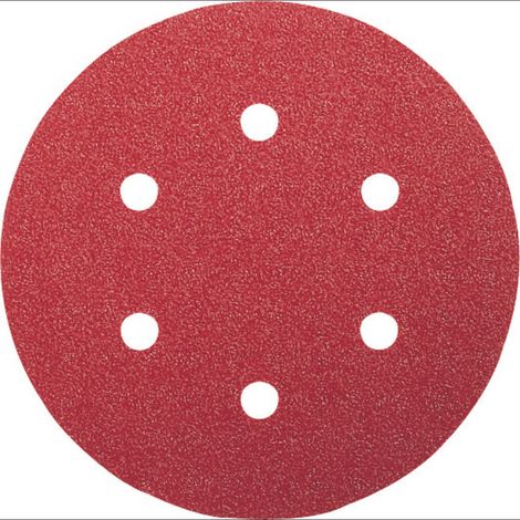 Feuille abrasive pour ponceuse excentrique avec bande auto-agrippante, perforé Bosch Accessories 2609256A31 Grain 80 (Ø (1/5)