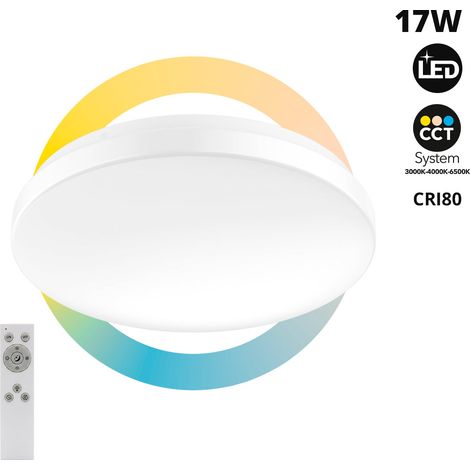 Plafón LED De Techo Con Mando A Distancia - CCT - 17W -