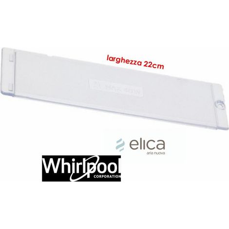 PLAFONIERA VETRINO LUCE CAPPA ELICA MILLE LUCI WHIRLPOOL 481944229711