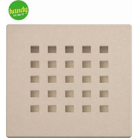 Griglia Barbottina per piatti doccia in acciaio inox in eco-stone sabbia (1/3)