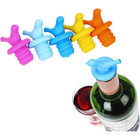 Bouchon de bouteille de vin, bouchon de vin en silicone, mignon, décoratif, pour le derrière-AquaForge (1/4)